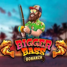 Bigger Bass Bonanza slot logo by Pragmatic Play at CasinOK Casino