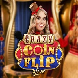 Crazy Coin Flip by Evolution, showcased at casinokcasinok.com – game logo
