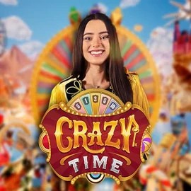 Crazy Time by Evolution, showcased at casinokcasinok.com – game logo