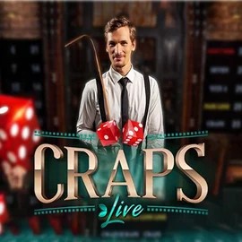 Live Craps slot logo by Evolution at CasinOK Casino
