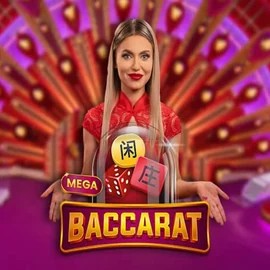Mega Baccarat slot icon by Pragmatic Play, available at CasinOK Casino
