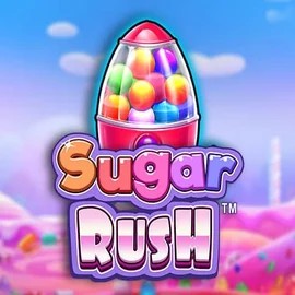 Sugar Rush online game logo by Pragmatic Play on casinokcasinok.com